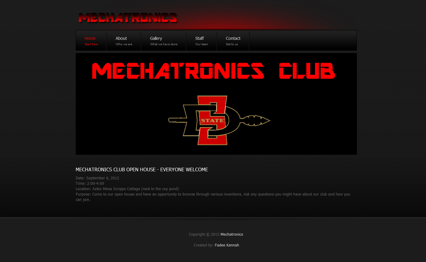 SDSU's MechaTronics Club